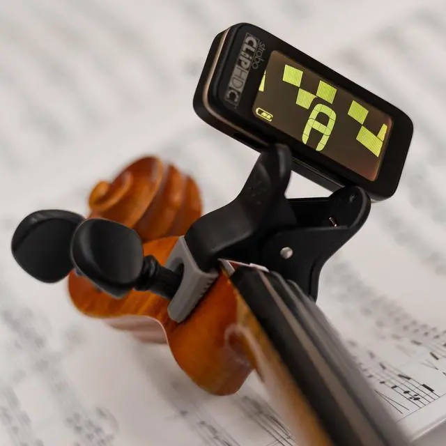 Alt view image 6 of 6 - StroboClip HDC-V | Clip-On Strobe Tuner with Violin Clamp