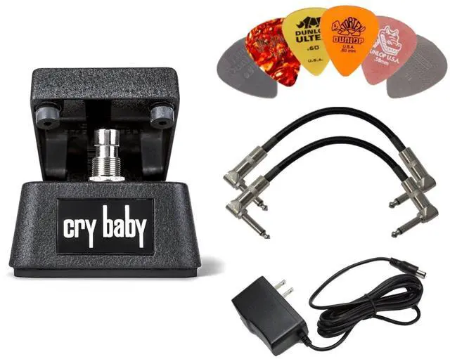 Main image of Dunlop CBM95 CRYBABY MINI FX Pedal with Power Adapter,a Pair of Patch Cables and 6 Picks