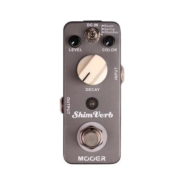 Alt view image 2 of 3 - Shimverb Room, Spring, Shimmer Guitar Reverv Pedal with 9V 300mAh Pedal Power Supply, Pedalboard Footswitch Ccap, Guitar Picks