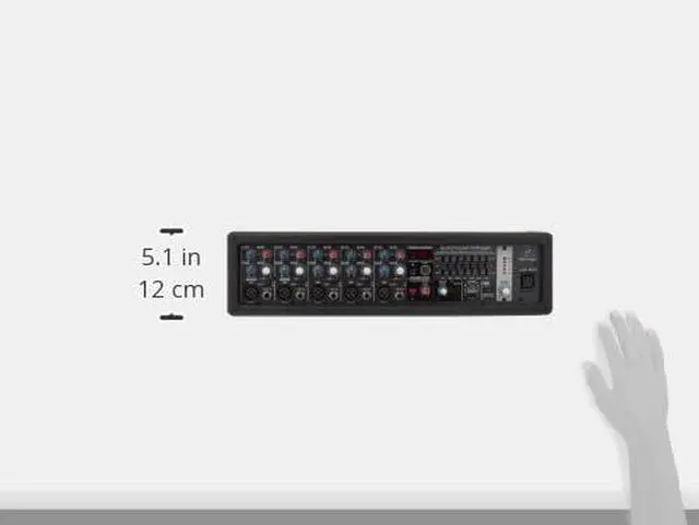 Alt view image 3 of 4 - EUROPOWER PMP550M 500 Watt 5 Channel Powered Mixer with Klark Teknik Multi-FX Processor, FBQ Feedback Detection System and Wireless Option