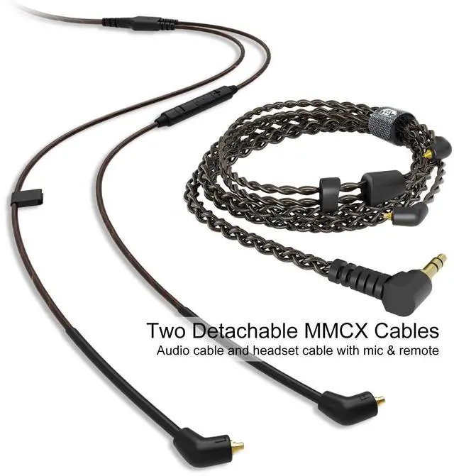 Alt view image 5 of 6 - Bmaster Triple Driver in Ear Headphones, Wired IEMs MMCX Cable, Violet | Hi-Fi Studio IEMs with Silver-Plated OFC MMCX Cable, Tuned for musicians, sound engineers and DJs for professional use