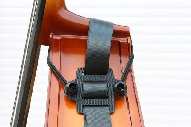 Alt view image 3 of 6 - Upright Bass Cart Easy to Transport for 1/10 to 4/4 size Double Bass with Durable Wheels Long Straps including 1pcs Shim Protective Pad (1x bass cart)