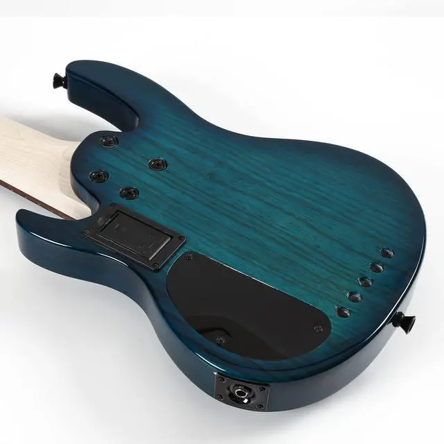 Alt view image 5 of 6 - Ukulele bass fretted 5 String Ukelele, Electric Uku bass with Gig bag(Blue)