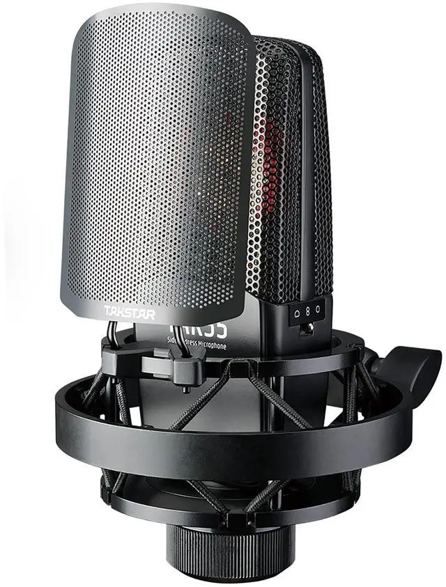 Main image of TAK55 XLR Condenser Microphone with 34mm Large Diaphragm | 34mm Dual Gold Plated Large-Diaphragm, 20Hz-20kHz, -10dB gain, Cardioid / Bi-directional / Omni-directional Polar Pattern
