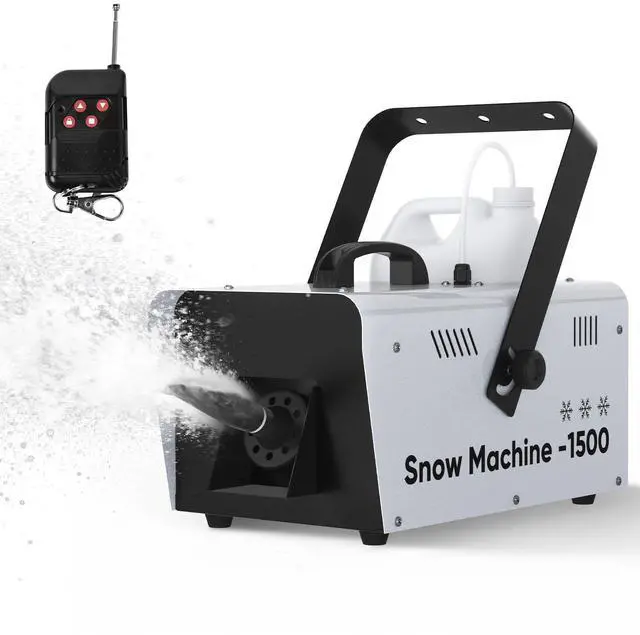 Main image of Snow Machine,1500W Snow Maker With Remote Control for Indoor Outdoor | 1500W Snow Output,Realistic Snow Effect,Remote Control Operation,Compact Design for Christmas,Events,Parties and Decorations