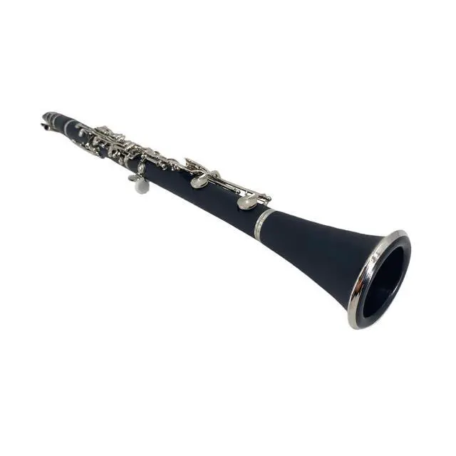 Alt view image 3 of 5 - Clarinet Set for Beginner, Ebonite 17 Keys Clarinet - Includes reeds, mouthpiece, gloves, cleaning cloth, hard case, stand. Suitable for Woodwind Instruments Students (BK-01)