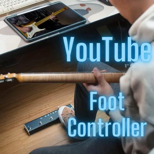 Alt view image 2 of 6 - Airstep Play Online Video & Audio Hands-free Controller for YouTube, Mp3 etc. of Playback, Loop, Speed, Pitch Control on Android, iOS, Mac and PC