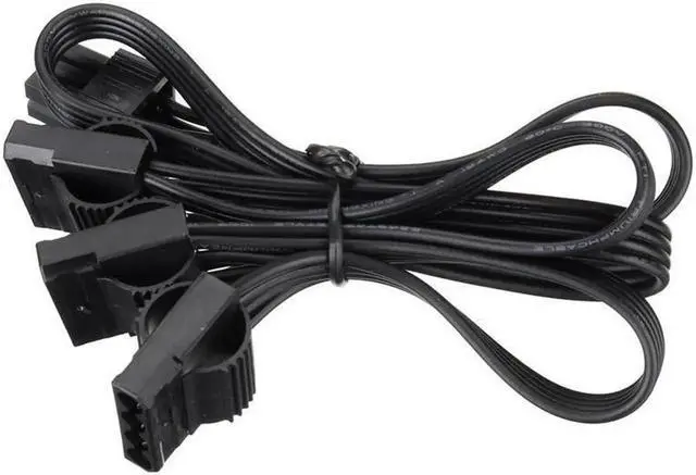 Alt view image 2 of 6 - 6Pin Male 1 to 3 IDE Female Power Splitter Cable, Molex 4Pin Port Multiplier Extension Power Supply Adapter Cord