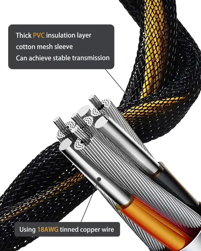 Alt view image 4 of 6 - 2-Pack 8 Pin PCIe Splitter Cable, PCIe 8 Pin Female to Dual 8 Pin (6+2) Male Braided GPU VGA Power Y-Splitter Extension Cable, 9 Inch / 23cm