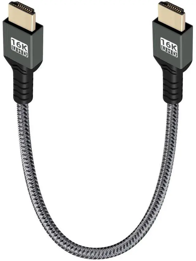 Main image of 16K HDMI 2.2 HDR Cable 0.5M/1.6FT, 96Gbps Ultra High Speed HDMI Cord, Support 16K@60Hz 12K@120Hz 8K@240Hz 4K@480Hz eARC HDCP Compatible with Camera PC Laptop TV Monitor Projector