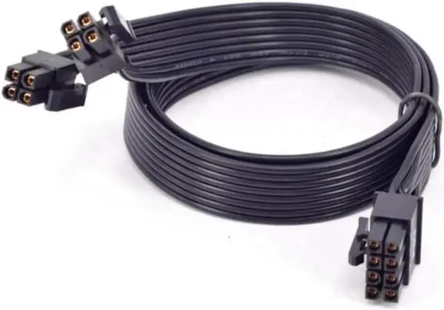Main image of 60cm PCIe 8 Pin Male to CPU 8 Pin 4+4 Male Adapter Cable, EPS 12V Motherboard CPU Power Supply Cable Compatible with Seasonic Modular PSU