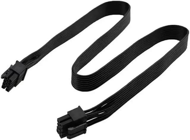 Alt view image 4 of 4 - 60cm PCIe 8 Pin Male to CPU 8 Pin 4+4 Male Adapter Cable, EPS 12V Motherboard CPU Power Supply Cable Compatible with Seasonic Modular PSU