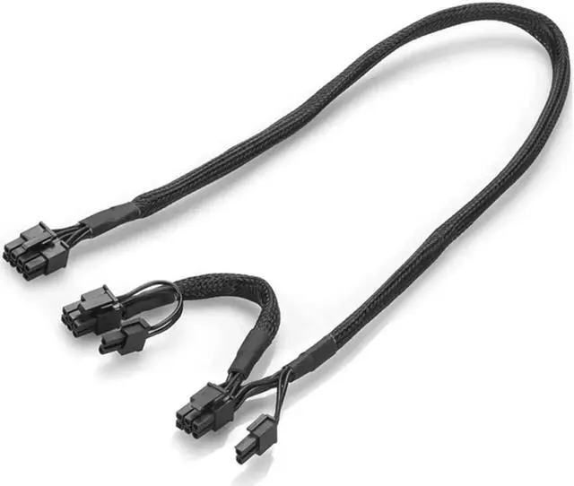 Alt view image 2 of 7 - PCI-E 8pin to Dual 8(6+2)Pin Power Supply Cable PCIe 8 Pin 1 to 2 Splitter ATX 8pin PSU to GPU PCIE 8Pin for RM1000 RM850 RM750 RM650 RM550 RM450