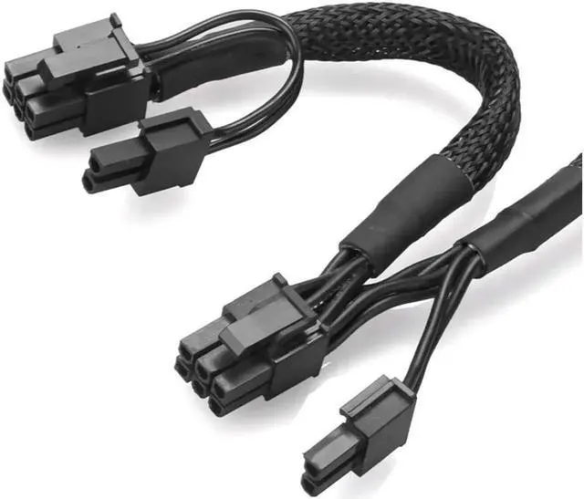 Alt view image 5 of 7 - PCI-E 8pin to Dual 8(6+2)Pin Power Supply Cable PCIe 8 Pin 1 to 2 Splitter ATX 8pin PSU to GPU PCIE 8Pin for RM1000 RM850 RM750 RM650 RM550 RM450