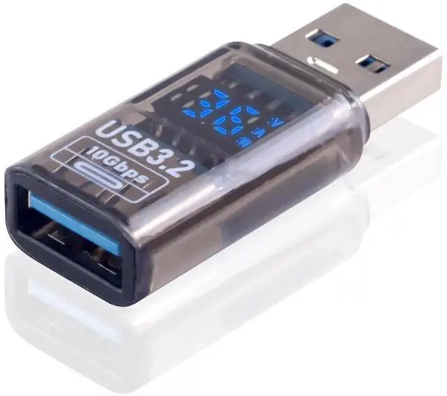 Main image of USB 3.2 Extender, 10Gbps Type A Male to Female Extension Adapter Transparent Shell for Hard Drive Keyboard Laptop
