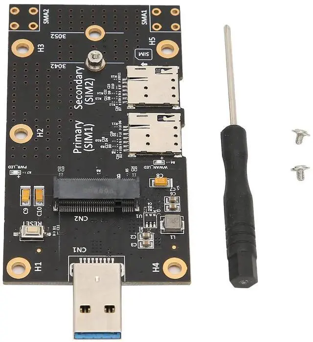 Main image of M.2 NGFF to USB 3.0 Adapter Card, 3042/3052 NGFF M.2 to USB 3.0 Converter with Nano SIM Slot for 3G 4G 5G Module
