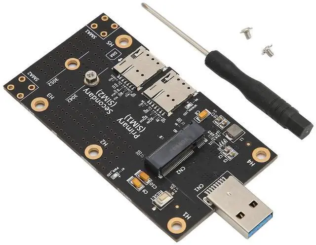 Alt view image 3 of 7 - M.2 NGFF to USB 3.0 Adapter Card, 3042/3052 NGFF M.2 to USB 3.0 Converter with Nano SIM Slot for 3G 4G 5G Module