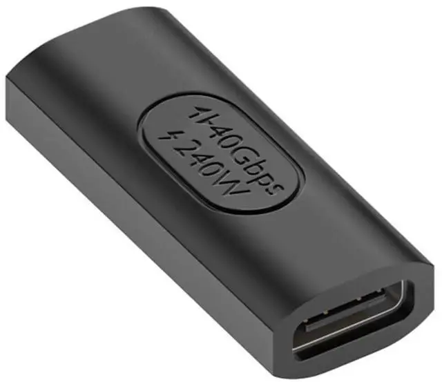 Main image of USB4 Straight 240W Power Extension Adapter, 40Gbps Type C Female to Female 8K Video Converter Compatible with NS Phone Laptop