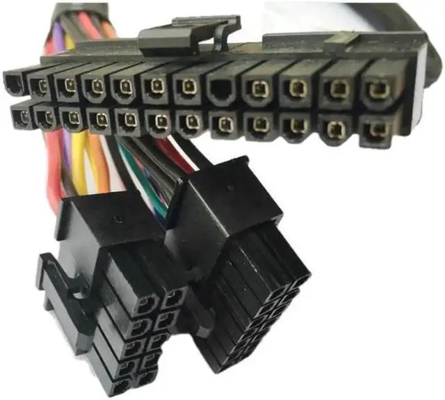 Alt view image 4 of 4 - 25 Inch 24(20+4) Pin ATX to 14-Pin + 10-Pin Power Supply Cable, 18AWG Modular ATX Motherboard Adapter Cable Compatible with Corsair HXi Series PSU