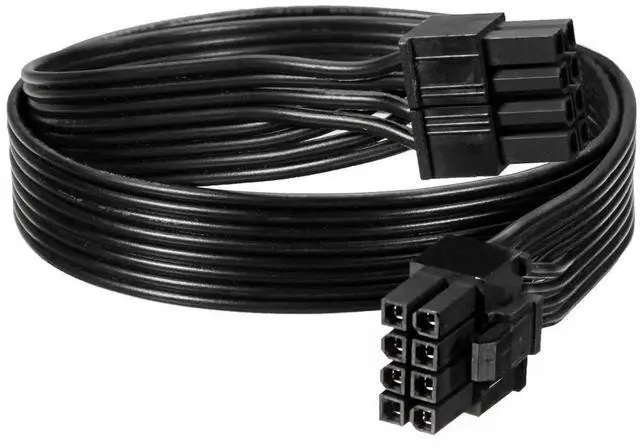 Main image of 32 Inch CPU 8Pin Male to 4+4 Split 8Pin EPS 12V Motherboard Power Cable Only for Corsair Modular PSU, Not PCIe GPU VGA Cable