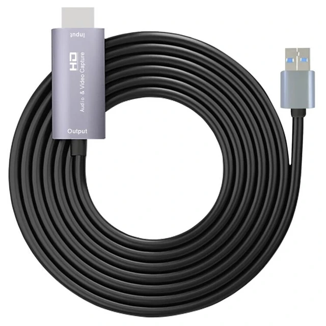 Alt view image 6 of 10 - Z36 HDMI Male to USB Male HD Video Capture Card, Cable Length: 2m