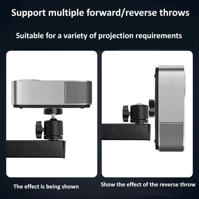 Alt view image 10 of 12 - Wall-mounted Projector Bracket Foldable Telescopic Arm Wall Stand Projector Bracket