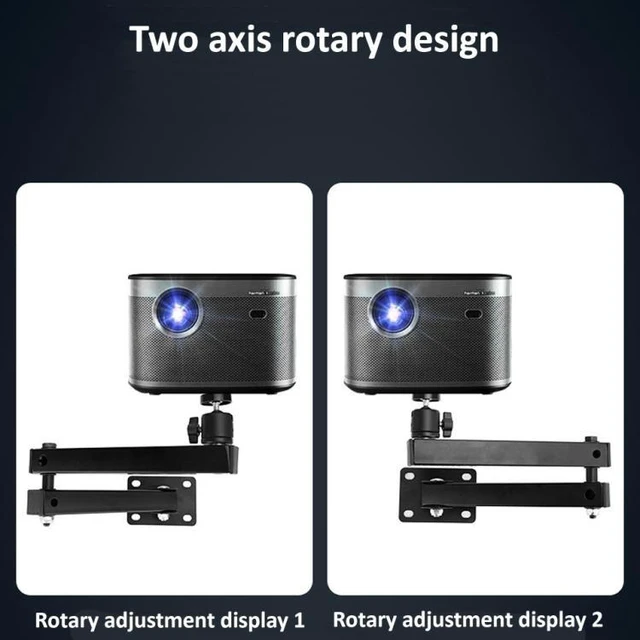 Alt view image 11 of 12 - Wall-mounted Projector Bracket Foldable Telescopic Arm Wall Stand Projector Bracket