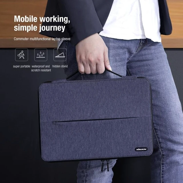 Alt view image 11 of 14 - NILLKIN Commuter Multifunctional Laptop Sleeve For 16.0 inch and Below For 16.0 inch and Below (Dark Gray)
