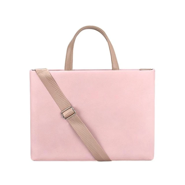 Alt view image 8 of 14 - ST05SDZ Lightweight Notebook Laptop Bag with Detachable Shoulder Strap, Size:13.3 inch 13.3 inch (Pink)