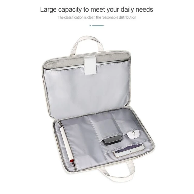 Alt view image 10 of 14 - ST01KT Lightweight PU Printed Laptop Bag, Size:13.3 inch 13.3 inch (Ice Cream)