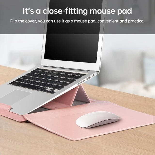 Alt view image 13 of 14 - 13 inch Multifunctional Mouse Pad Stand Handheld Laptop Bag 13 inch (Green)