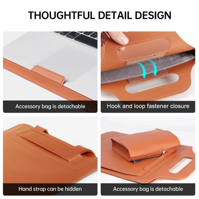 Alt view image 14 of 14 - 13 inch Multifunctional Mouse Pad Stand Handheld Laptop Bag 13 inch (Green)