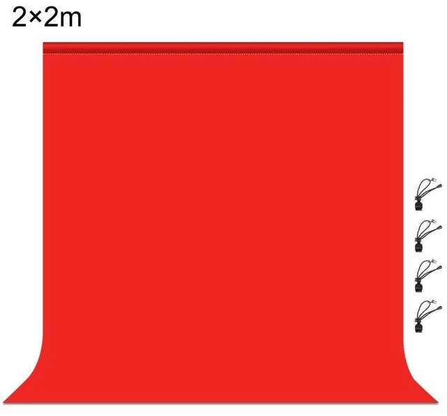 Alt view image 3 of 4 - PULUZ 2m x 2m Photography Background Thickness Photo Studio Background Cloth Backdrop (Red)