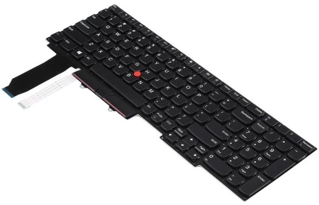 Alt view image 8 of 10 - US Version Keyboard with Pointing For Thinkpad E15 Gen 2 Gen For Thinkpad E15 Gen 2 Gen (Black)