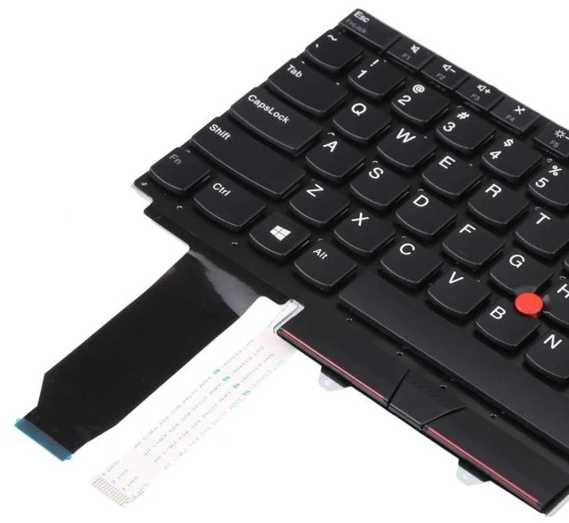Alt view image 10 of 10 - US Version Keyboard with Pointing For Thinkpad E15 Gen 2 Gen For Thinkpad E15 Gen 2 Gen (Black)