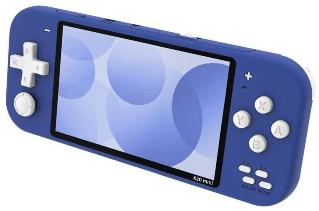 Alt view image 8 of 14 - X20 mini Classic Games Handheld Game Console with 4.3 inch Screen & 8GB Memory X20 mini / Blue (Blue) Black