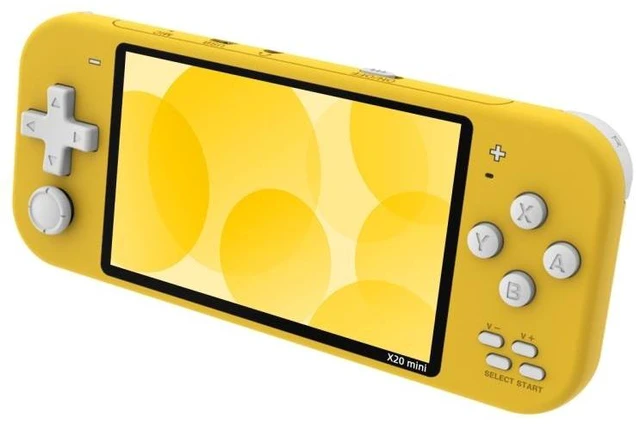Alt view image 8 of 14 - X20 mini Classic Games Handheld Game Console with 4.3 inch Screen & 8GB Memory X20 mini / Yellow (Yellow)