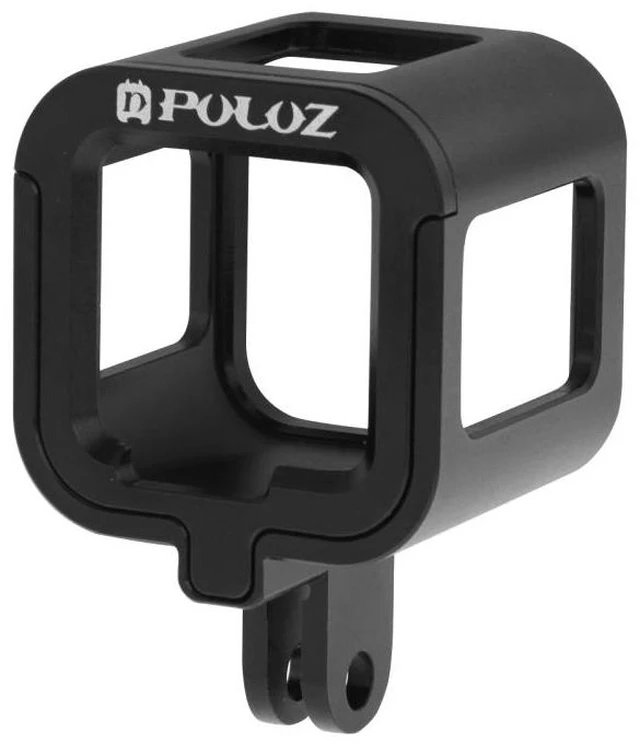 Alt view image 10 of 14 - PULUZ Housing Shell CNC Aluminum Alloy Protective Cage with Insurance Frame for GoPro HERO5 Session /HERO4 Session /HERO Session (Red)