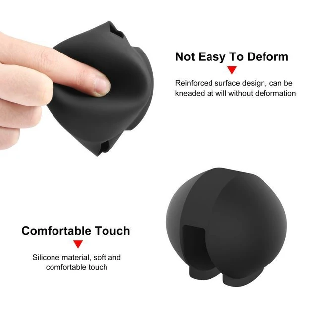 Alt view image 11 of 14 - For Insta360 X5 PULUZ 60m Waterproof Sealed Diving Case with Silicone Lens Cover (Black) (Black)