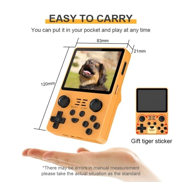 Alt view image 10 of 14 - POWKIDDY RGB20S 3.5-Inch IPS Screen Retro Open Source Handheld Game Console 16GB Without Game (Purple)