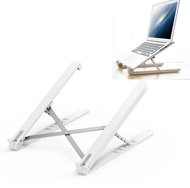 Alt view image 5 of 8 - Folding Portable Lifting Desktop Cooling Height Angle Adjustable Laptop Bracket