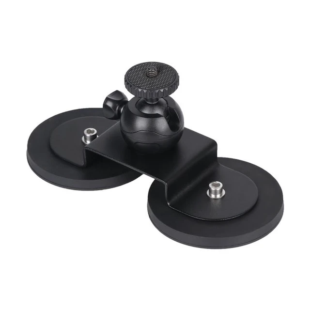 Alt view image 9 of 14 - Car Suction Cup Mount Bracket for GoPro Hero11 Black / HERO10 Black / HERO9 Black / HERO8 Black /7 /6 /5 /5 Session /4 Session /4 /3+ /3 /2 /1, Xiaoyi and Other Action Cameras, Size: L(Black
