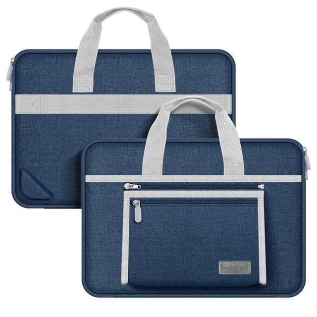 Alt view image 8 of 14 - 15-16 inch Oxford Fabric Portable Laptop Handbag 15-16 inch (Dark Blue) Black