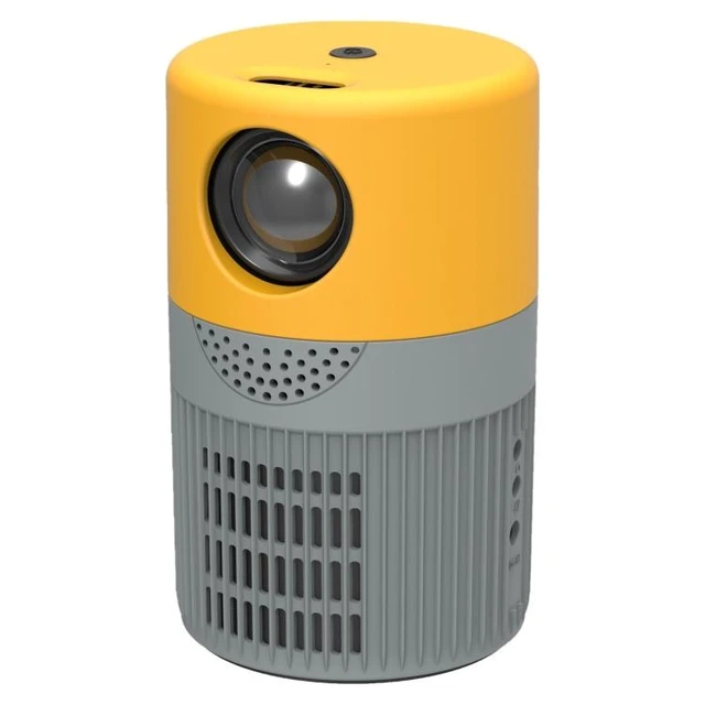 Alt view image 14 of 14 - T400 100 inch Screen 3000 Lumens LED Mini Projector, Plug Type:US Plug Base Edition, US Plug (Black White)