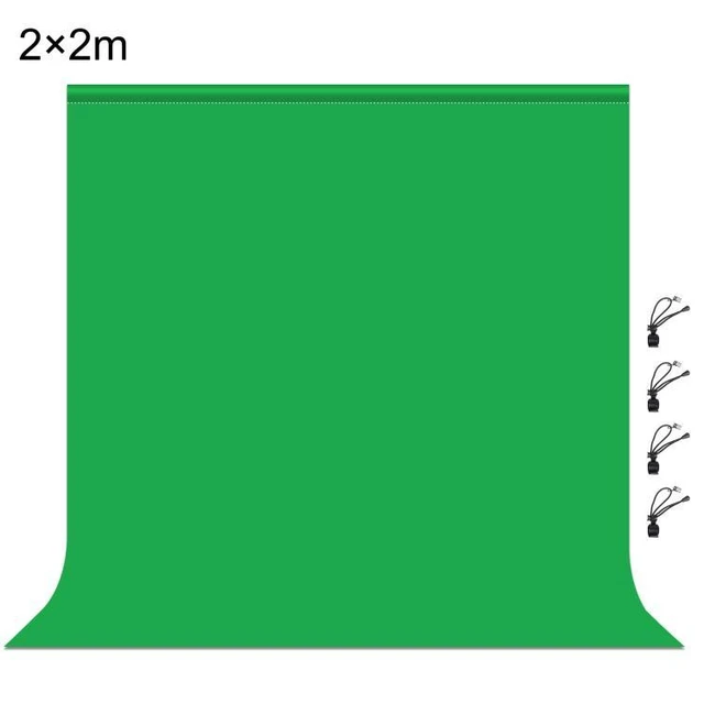 Alt view image 3 of 4 - PULUZ 2m x 2m Photography Background Thickness Photo Studio Background Cloth Backdrop (Green)