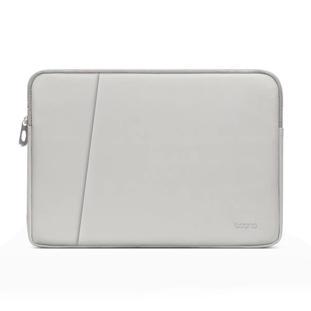 Alt view image 8 of 14 - Baona BN-Q004 PU Leather Laptop Bag, Colour: Double-layer Gray, Size: 16/17 inch Gray 16/17 inch