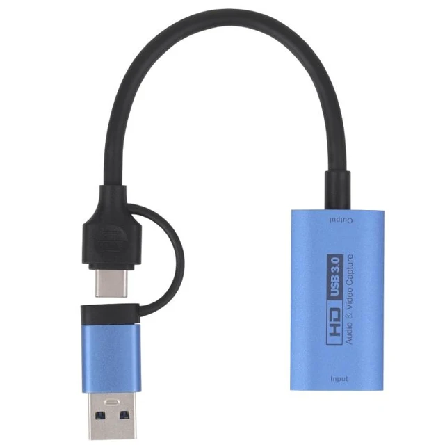 Alt view image 9 of 14 - Z29C HDMI/F Female to USB-C / Type-C+USB 3.0/M Male HD Video Capture Card