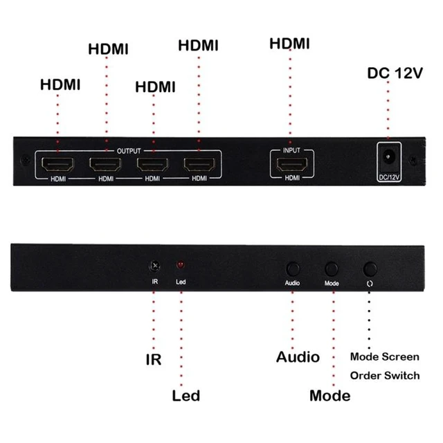 Alt view image 13 of 14 - BT14 Ultra HD 4K x 2K 2X2 HDMI TV Wall Controller Multi-screen Splicing Processor