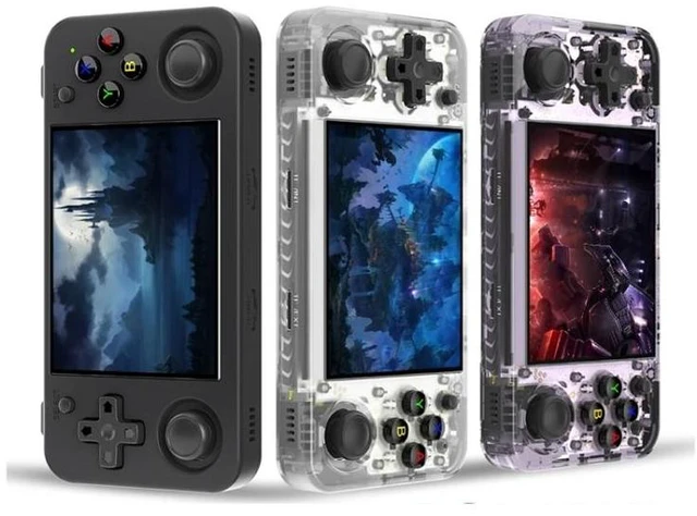 Alt view image 7 of 12 - ANBERNIC RG35XX H Handheld Game Console 3.5 Inch IPS Screen Linux System 64GB+128GB (Black)