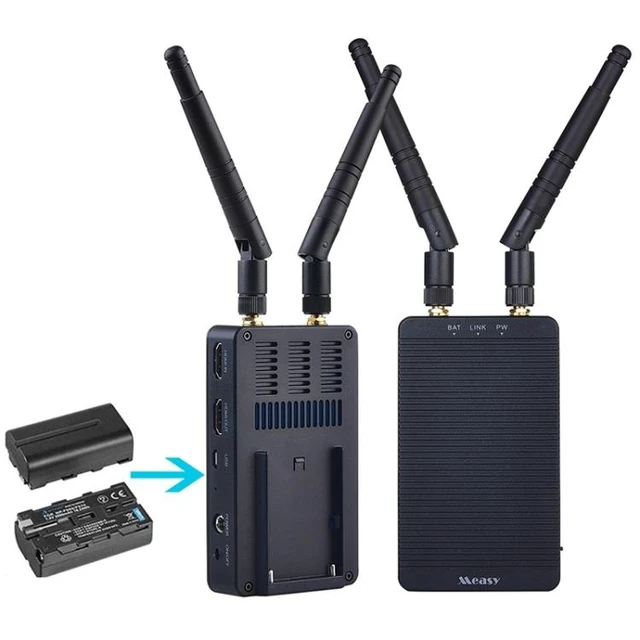 Alt view image 10 of 14 - Measy T1 4K HDMI 2.0 Wireless Audio Video Transmitter Receiver Extender Transmission System, Transmission Distance: 200m, EU Plug(Black) EU Plug (Black)